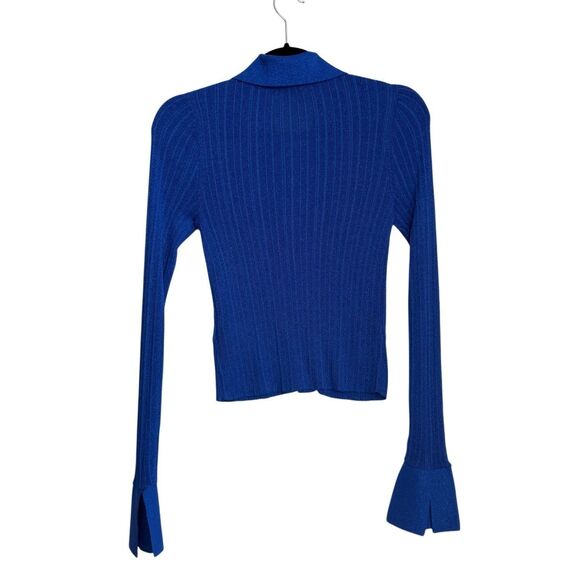 & Other Stories lurex slim knit blouse Small - Picture 3 of 8